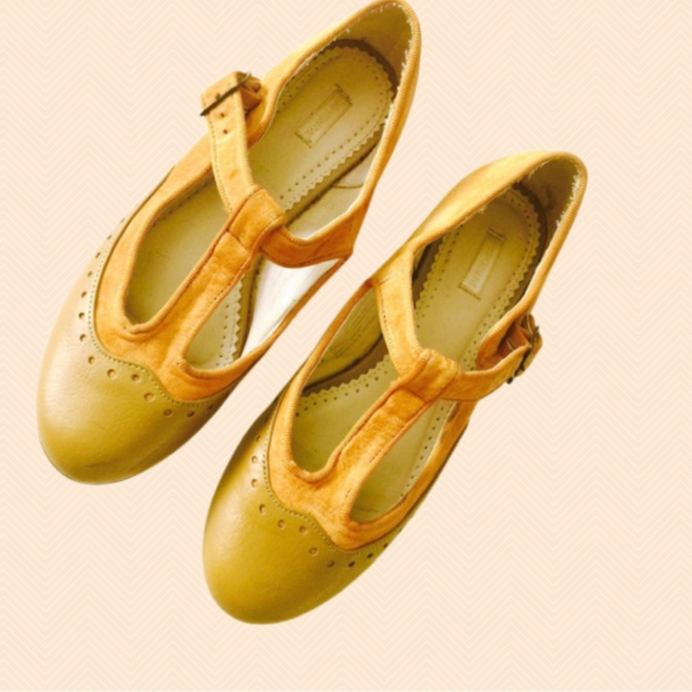 Cooperative Urban Outfitters Mustard Retro Mary Jane Shoes 9
